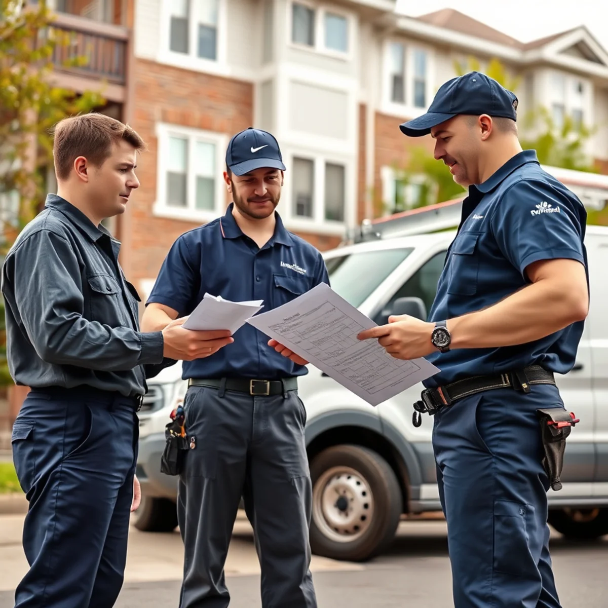 Plumber servicing a multi-family property for a property manager in Ann Arbor MI