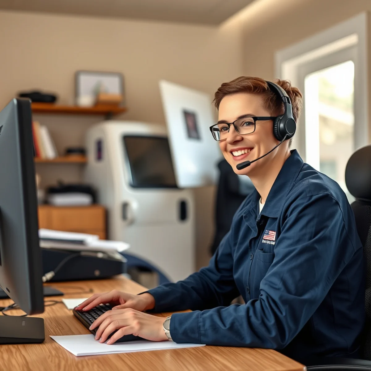 Ypsilanti Plumbing Pros dispatcher ready to take a plumbing service call 24/7