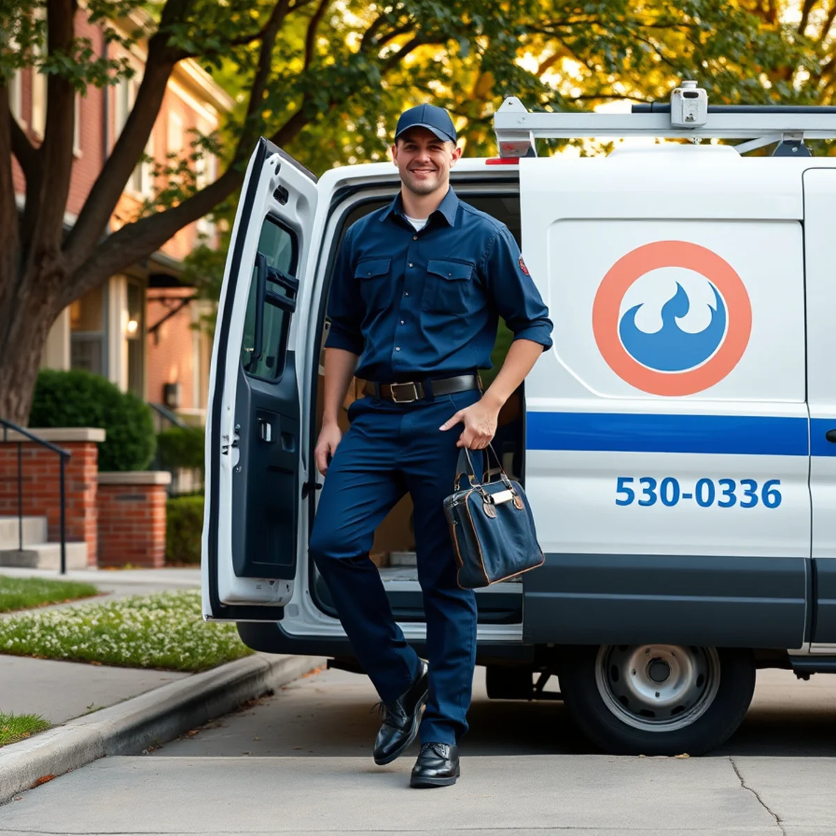 Licensed plumber from Ypsilanti Plumbing Pros arriving at a home in Ypsilanti, MI