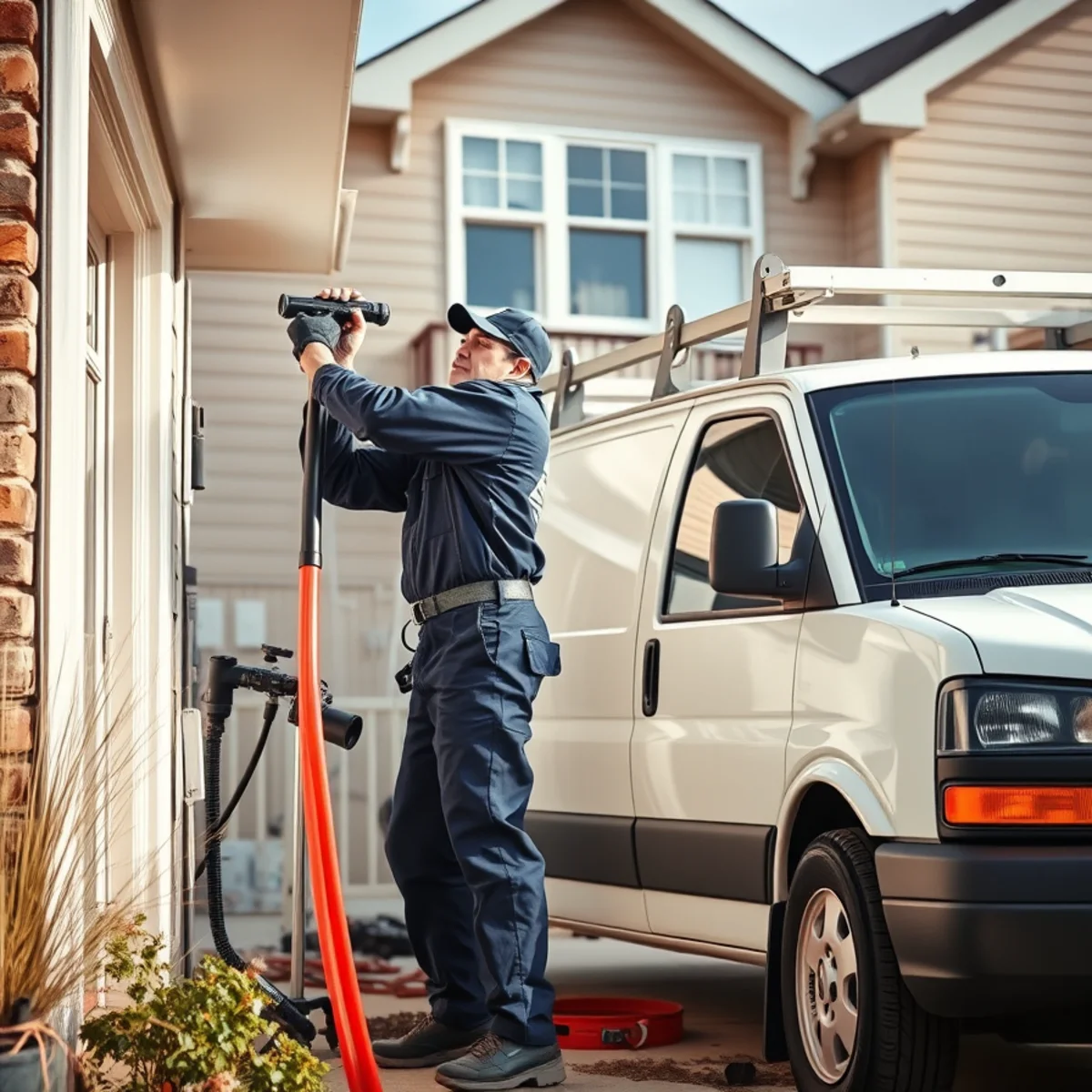 Plumber servicing plumbing in a mixed-age home in Auburn Hills MI