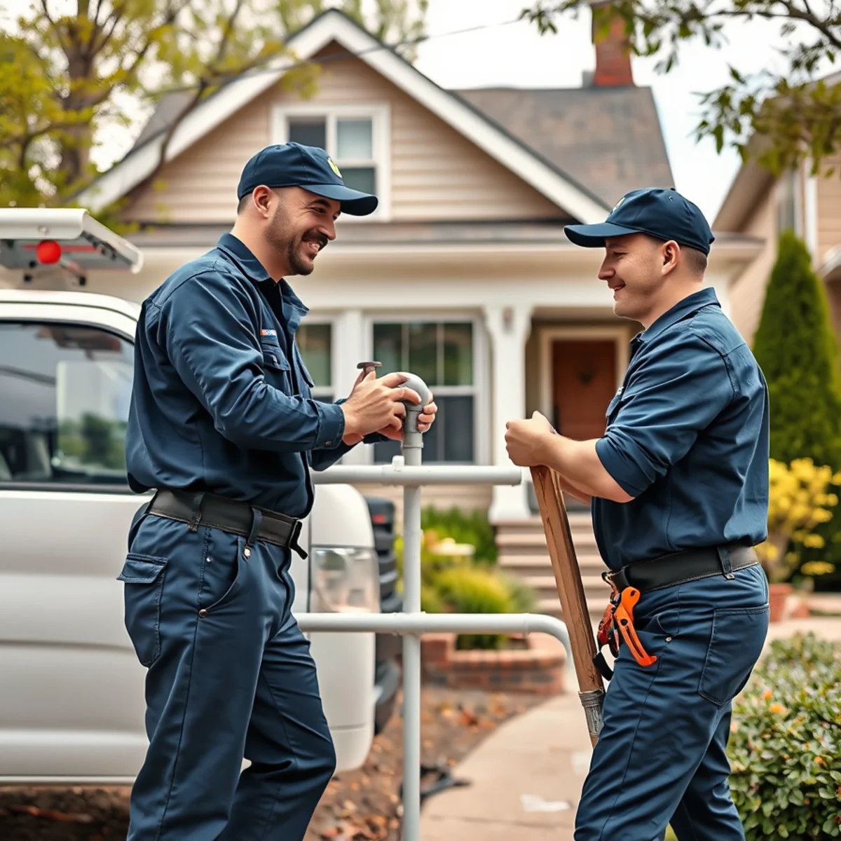 Plumber repiping a pre-war bungalow in Ferndale MI