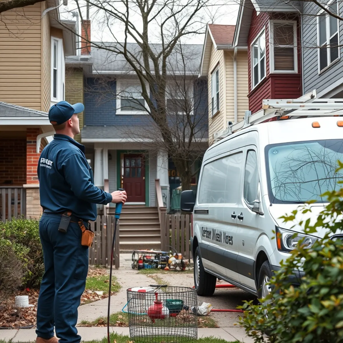 Plumber repiping a dense 1940s home in Lincoln Park MI