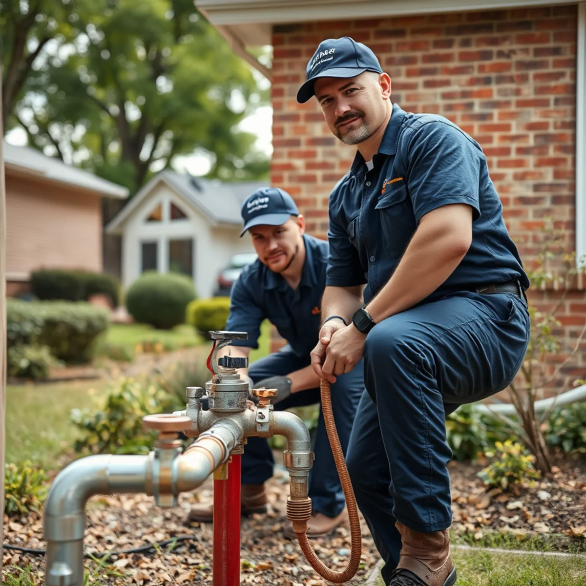Plumber repiping a 1950s brick ranch in Livonia MI