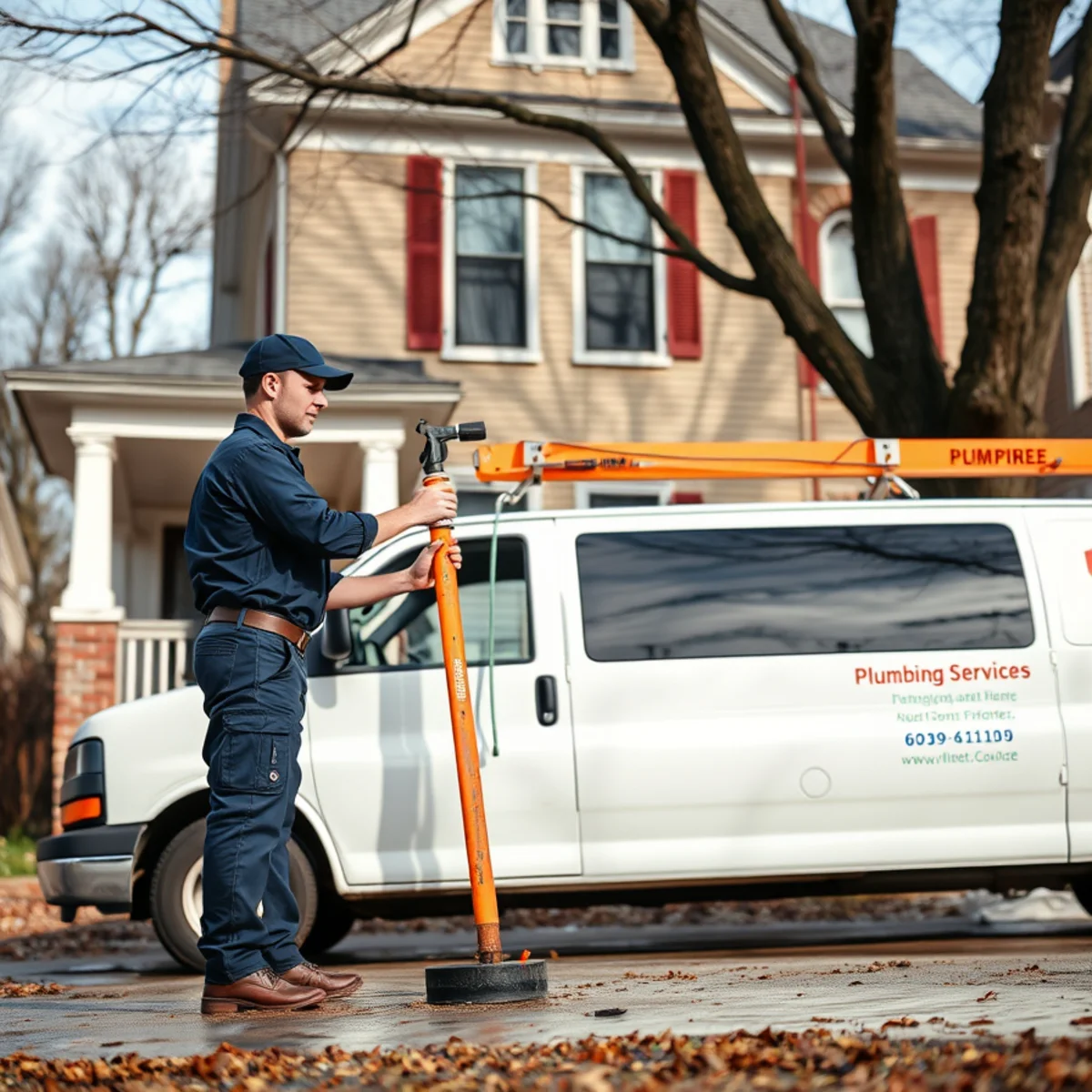 Plumber servicing a flood-prone historic home near Lake Erie in Monroe MI