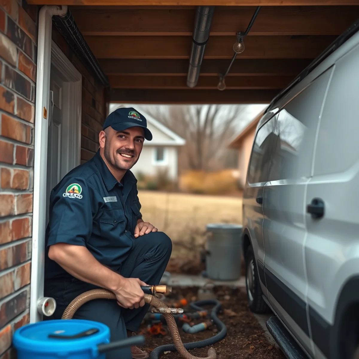 Plumber clearing a chronic basement backup in a Taylor MI post-war subdivision