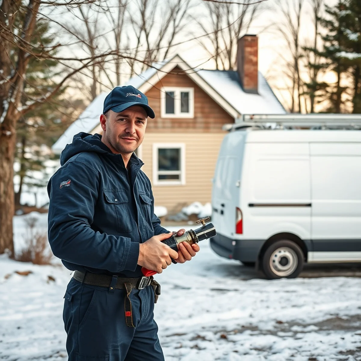 Plumber winterizing a lakefront cottage in Walled Lake MI