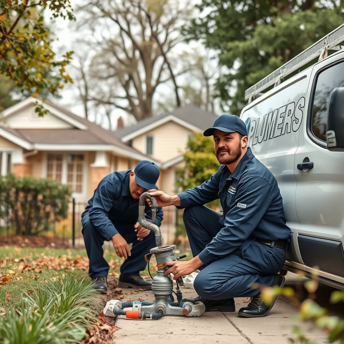 Plumber repairing a slab leak in a post-war home in Westland MI