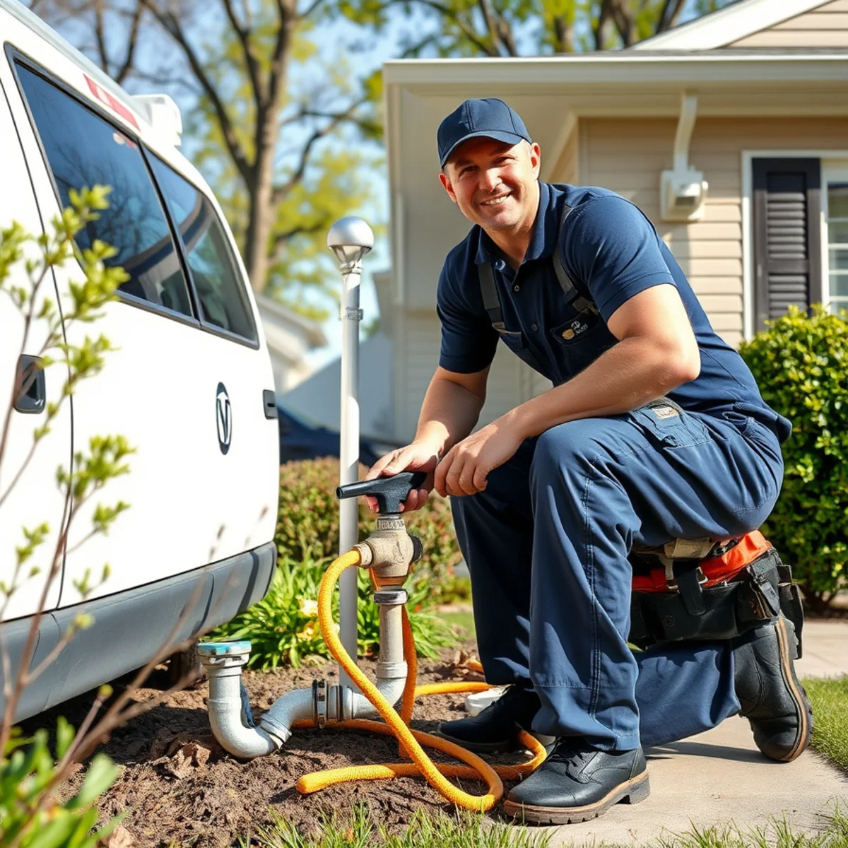 Plumber replacing failing polybutylene piping in a Woodhaven MI subdivision home