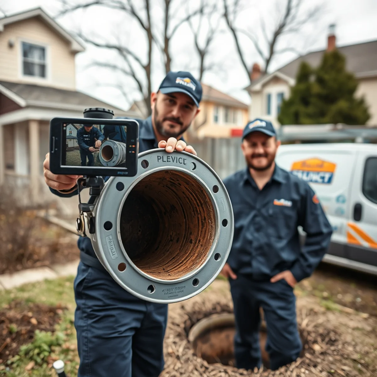 Sewer camera inspection of a clay sewer lateral at an older Ypsilanti MI home